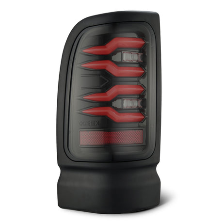 1994-2001 Ram 1500 HD Luxx-Series Black Red LED Tail Lights - View 4 | Dirty Garage