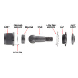 Synergy Jeep JK/WJ HD Non-Knurled Adjustable Ball Joint Kit - View 2 | Dirty Garage