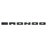 2021+ Bronco Grille Lettering Overlay Kit - Black - View 2 | Dirty Garage