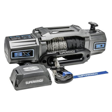 Universal 10k LB 12V SX10SR DC Graphite Synthetic Rope Winch - View 16 | Dirty Garage
