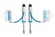 2000-2010 GM HD Front 2.5" Dia Remote Reservoir Shock Pair | Dirty Garage