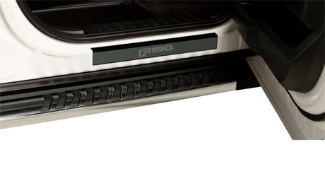2015-2020 F-150 Super Crew Black Platinum Door Sills w/ F-150 Etchinng 4-Piece - View 2 | Dirty Garage