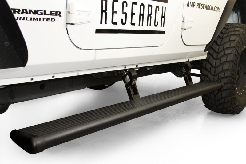 2018-2024 Wrangler JL 4-Door PowerStep Black Running Board - View 2 | Dirty Garage