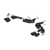 2016-2019 Camaro 2.5" BLK NPP Dual Axle Back Exhaust 4" Quad Dual Wall Tips - View 4 | Dirty Garage