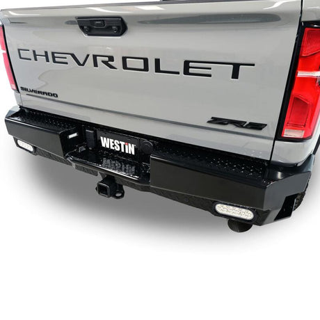 2019-2026 GM 1500 HDX Bandit Black Rear Bumper - View 6 | Dirty Garage
