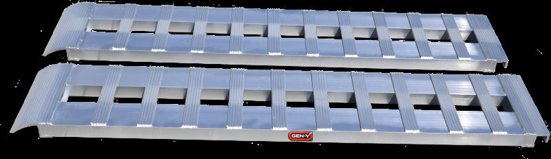 Gen-Y Heavy-Duty 8ft Aluminum Loading Ramps 15in x 96in 5K Capacity Per Ramp - Pair | Dirty Garage