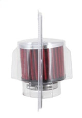 Universal 1.5in Flange ID x 3in OD x 2.5in H Chrome Finish Rubber Base Crankcase Vent Filter - View 15 | Dirty Garage