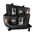 2007-2017 Tundra Sequoia Luxx-Series LED Projector Alpha-Black Headlight Active Light Sequence Signal DRL | Dirty Garage