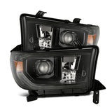 2007-2017 Tundra Sequoia Luxx-Series LED Projector Alpha-Black Headlight Active Light Sequence Signal DRL | Dirty Garage