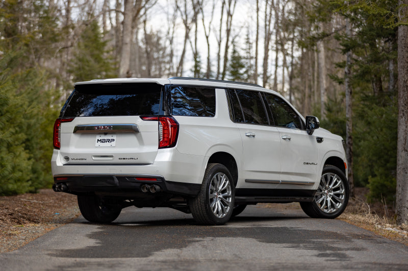 2021-2024 GM Suburban XL 3" T304 SS 2.5" Dual Split Carbon Fiber Cat-back - View 4 | Dirty Garage