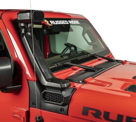 Rugged Ridge AmFib Low/High Mount Snorkel System 18-20 Jeep Wrangler JL 2020 JT - View 4 | Dirty Garage