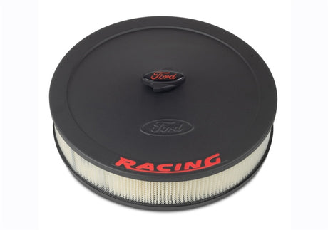 Universal Air Cleaner Kit - Black Crinkle Finish w/Red Emblem - View 11 | Dirty Garage