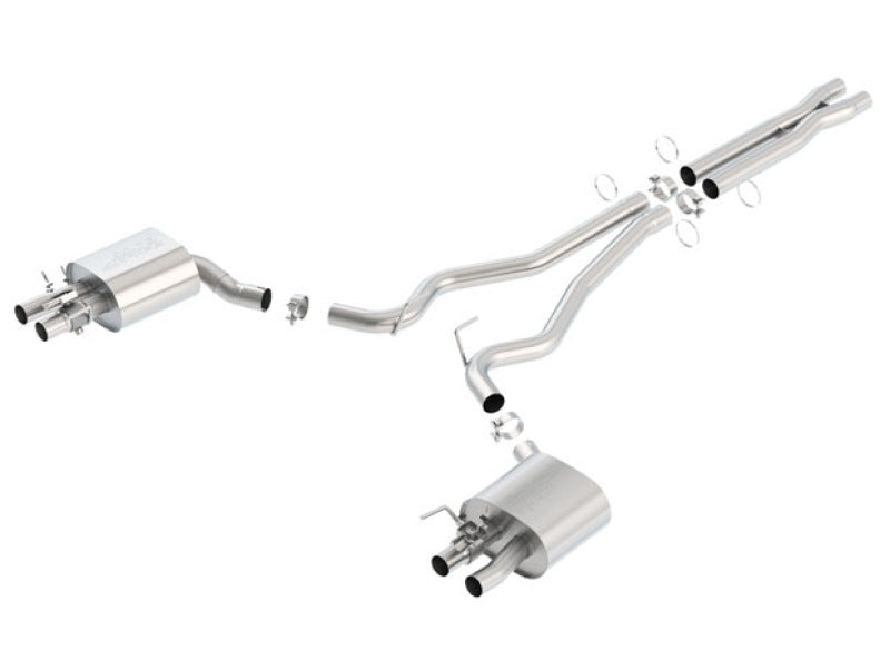 Borla 15-16 Ford Mustang Shelby GT350 5.2L ATAK Cat Back Exhaust (Uses Factory Valence) - View 4 | Dirty Garage
