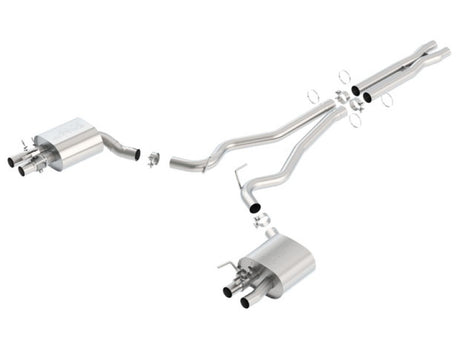 Borla 15-16 Ford Mustang Shelby GT350 5.2L ATAK Cat Back Exhaust (Uses Factory Valence) - View 4 | Dirty Garage
