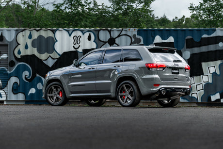 2012-2024 Grand Cherokee SRT 6.4L 3" Dual Rear Exit Aluminized Catback Exhaust T304 Tips - View 4 | Dirty Garage