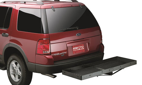 Universal 20" x 60" Basic Black Cargo Carrier For 2" Hitches - View 4 | Dirty Garage