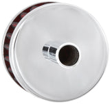 Universal Steel Base Chrome Top Crankcase Vent Filter 1/2in. Vent/2in. OD/1-1/2in. Height - View 5 | Dirty Garage