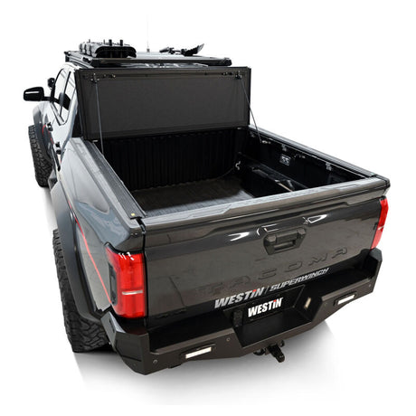 Westin 24-26 Toyota Tacoma 2WD/4WD 5ft. Bed Hard Tri-Fold Tonneau Cover - Black - View 11 | Dirty Garage
