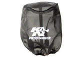 Universal PreCharger Tapered Air Filter Wrap Black 6in Height/6in Diameter - View 3 | Dirty Garage