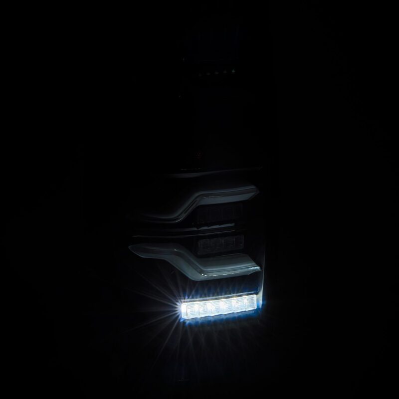 2014-2021 Tundra Luxx-Series LED Tail Lights Alpha Black with Activation Light Sequential Signal - View 6 | Dirty Garage