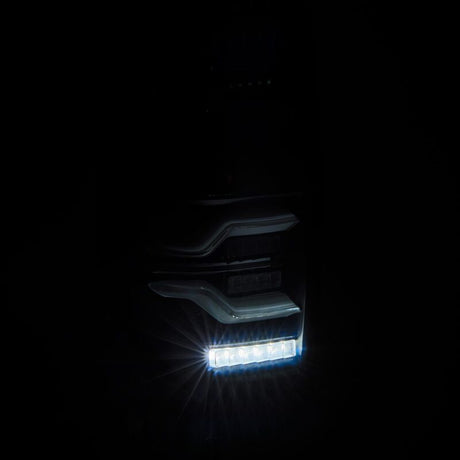 2014-2021 Tundra Luxx-Series LED Tail Lights Alpha Black with Activation Light Sequential Signal - View 6 | Dirty Garage