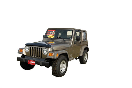 1997-2006 Wrangler Ventvisor Outside Mount Window Deflectors Smoke - View 3 | Dirty Garage