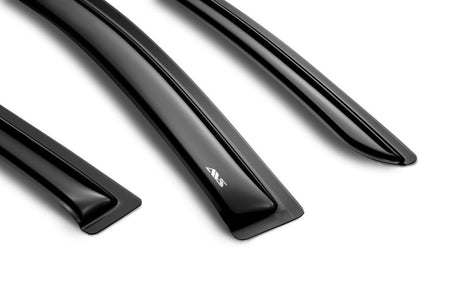 2011-2019 Ranger Crew Cab Ventvisor Outside Mount Smoke Window Deflectors 4-Piece - View 10 | Dirty Garage