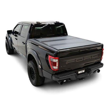 Westin 15-25 Ford F-150 5ft. 7in. Bed Hard Tri-Fold Tonneau Cover - Black - View 11 | Dirty Garage