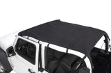 Rugged Ridge Savannah Brief Top Diamond Black 10-18 Jeep Wrangler JL 2-Door - View 2 | Dirty Garage