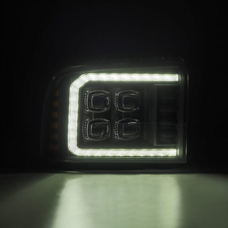 2005-2007 Super Duty Nova-Series LED Projector Headlight Black Sequential Signal Smooth Body DRL - View 5 | Dirty Garage