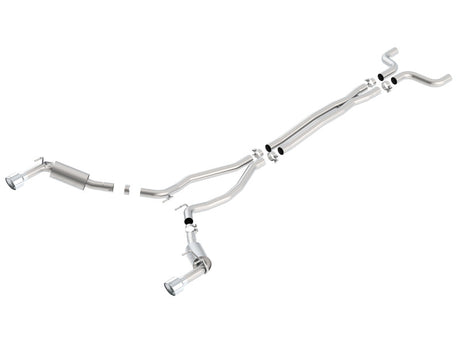 Borla 14-15 Chevy Camaro SS 6.2L V8 Single Split Rear Exit S-Type Catback Exhaust - View 4 | Dirty Garage