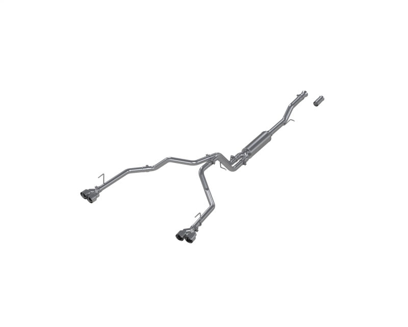 2021-2024 GM Suburban XL 5.3L 3" Aluminized 2.5" Dual Split Carbon Fiber Cat-back | Dirty Garage