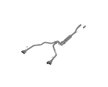 2021-2024 GM Suburban XL 5.3L 3" Aluminized 2.5" Dual Split Carbon Fiber Cat-back | Dirty Garage