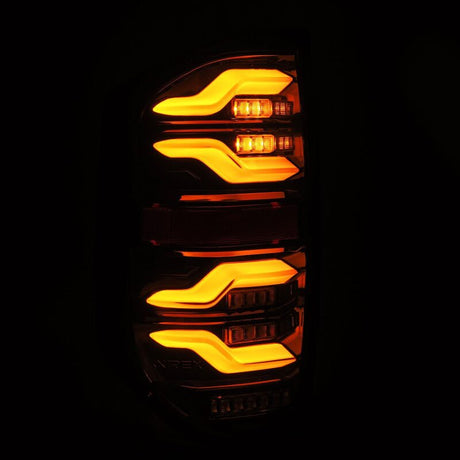 2014-2021 Tundra Luxx-Series LED Tail Lights Black with Activation Light Sequential Signal - View 6 | Dirty Garage