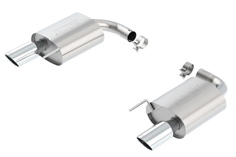 Borla S-Type Rear Section 15-17 Ford Mustang GT 5.0L V8 MT/AT 2.5in pipe 4in tip - View 4 | Dirty Garage