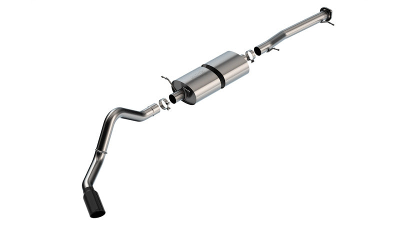 Borla 20-22 Chevrolet/GMC Silverado/Sierra 6.6L T-304 SS Cat-Back S-Type Exhaust - Brushed - View 2 | Dirty Garage