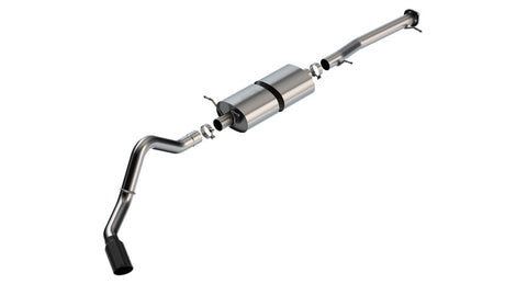 Borla 20-22 Chevrolet/GMC Silverado/Sierra 6.6L T-304 SS Cat-Back S-Type Exhaust - Brushed - View 2 | Dirty Garage