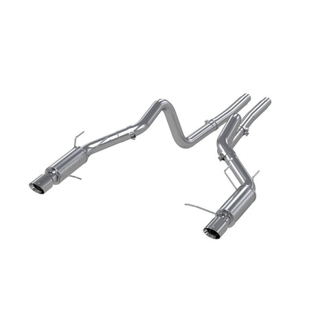 2011-2014 Mustang GT 5.0L Dual Split Rear Race Version 3" Cat Back Exhaust System - View 2 | Dirty Garage