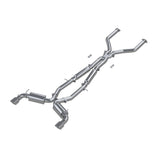 2017-2024 Q60 3.0L 3" Cat-Back Dual Split Rear Street Version w 4.5" OD Tips | Dirty Garage