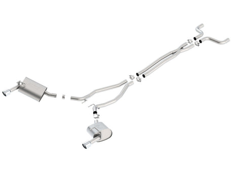 Borla 14-15 Camaro 3.6L V6 Single Split Rear Exit Touring Catback Exhaust - View 4 | Dirty Garage
