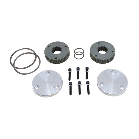 1960-1993 Dana 44 Hardcore Drive Flange Kit 19-Spl Outer Stubs, Non-Engraved Caps - View 4 | Dirty Garage