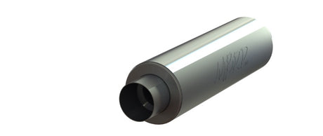 Universal 5" ID Inlet Outlet 31" Single Muffler Aluminum - View 2 | Dirty Garage