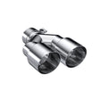 Universal T304 SS Dual Tip 3.5" OD 2.5" Inlet | Dirty Garage