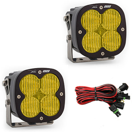 Universal XL80 Series Wide Cornering Pattern LED Light Pods Amber | Dirty Garage
