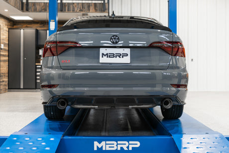 2019-2021 VW Jetta GLI 3" Catback Dual Split Rear Exit Exhaust Carbon Fiber Tips - View 12 | Dirty Garage