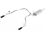 Borla 09-17 Ram 1500 5.7L V8 5in Single Tip Black Chrome Cat-Back Touring Exhaust Through Bumper - View 5 | Dirty Garage