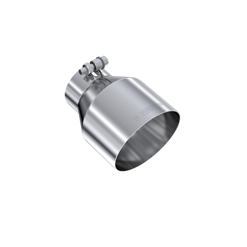 Universal T304 Stainless Steel 3" ID 5" OD 6.5" Length Angle Cut Single Wall Tip | Dirty Garage