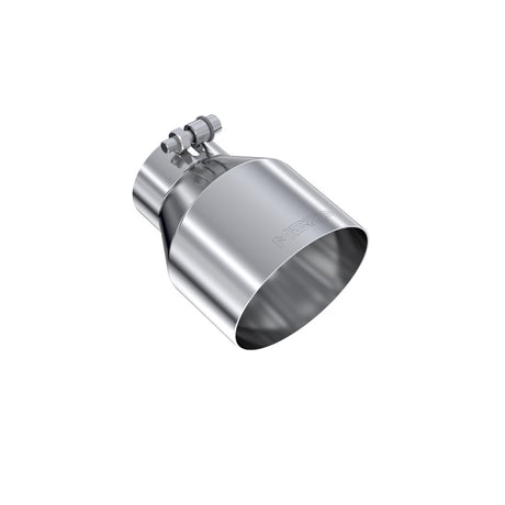 Universal T304 Stainless Steel 3" ID 5" OD 6.5" Length Angle Cut Single Wall Tip | Dirty Garage
