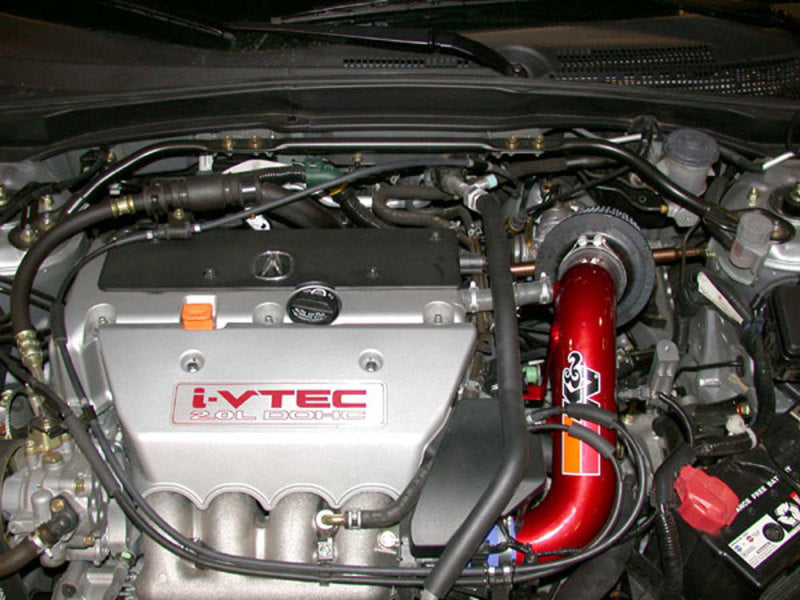 Universal 02 Civic Si Red Typhoon Short Ram Intake - View 4 | Dirty Garage