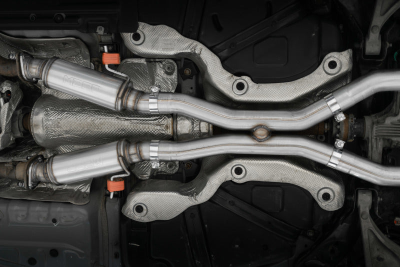 2012-2024 Grand Cherokee SRT 6.4L 3" Dual Rear Exit Aluminized Catback Exhaust T304 Tips - View 3 | Dirty Garage